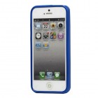 Apple iPhone 5, 5S Mercury Color zils cieta silikona (TPU) futrālis