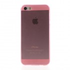 Apple iPhone 5S dzidrs (caurspīdīgs) cieta silikona TPU pasaulē planākais rozs futrālis