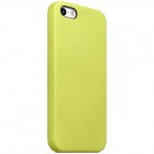 Apple iPhone 5S (5) cieta silikona (TPU) dzeltens apvalks