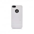 Apple iPhone 5S Nillkin Frosted Shield balts plastmasas futrālis + ekrāna aizsargplēve