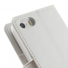 Mercury Sonata Apple iPhone 5S atvērams balts ādas maciņš