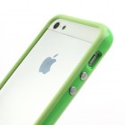 Apple iPhone 5 / 5S klasiskais zaļš cieta silikona rāmis (sānu apmale, bamperis)