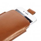 Bronza ādas telefona ieliktņa (L izmērs - Apple iPhone 6)