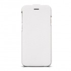 Greznais „HOCO“ Duke sērijas ādas atvērams balts Apple iPhone 6 (6s) futrālis