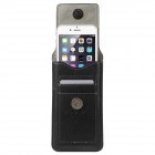 Apple iPhone 6 juoda vertikali odinė įmautė (L dydis)
