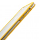 Apple iPhone 6 Plus (6s Plus) dzidrs, caurspīdīgs rāmis (sānu apmale, bamperis) - dzeltens
