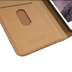 Greznais „HOCO“ Luxury sērijas ādas atvērams gaiši brūns Apple iPhone 6 Plus (6s Plus) futrālis