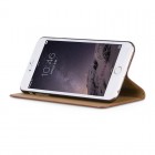 Greznais „HOCO“ Luxury sērijas ādas atvērams brūns Apple iPhone 6 Plus (6s Plus) futrālis
