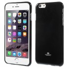 Apple iPhone 6 Plus (6s Plus) Mercury melns cieta silikona (TPU) futrālis