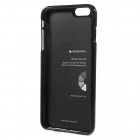 Apple iPhone 6 Plus (6s Plus) Mercury melns cieta silikona (TPU) futrālis