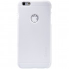 Apple iPhone 6 Plus (6s Plus) Nillkin Frosted Shield melns plastmasas apvalks + ekrāna aizsargplēve