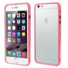Apple iPhone 6 Plus (6s Plus) dzidrs, caurspīdīgs rāmis (sānu apmale, bamperis) - rozs