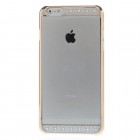 Apple iPhone 6S Plus elegants X-Fitted Crystal Lace Swarovski dzidrs (caurspīdīgs) zelta plastmasas apvalks ar kristāliem