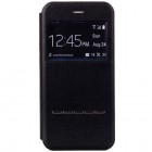 Apple iPhone 6 / 6s „Vili“ S S View Cover atvērams melns ādas maciņš