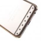 Apple iPhone 6S elegants X-Fitted Crystal Lace Swarovski dzidrs (caurspīdīgs) zelta plastmasas apvalks ar kristāliem