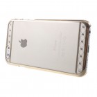 Apple iPhone 6S elegants X-Fitted Crystal Lace Swarovski dzidrs (caurspīdīgs) zelta plastmasas apvalks ar kristāliem