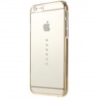 Apple iPhone 6S elegants X-Fitted Crystal Waterdrop Swarovski dzidrs (caurspīdīgs) zelta plastmasas apvalks ar kristāliem