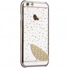 Apple iPhone 6S elegants Devia Fun dzidrs (caurspīdīgs) zelta plastmasas apvalks