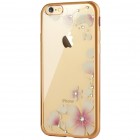 Apple iPhone 6s elegants „JLW“ Magnolia silikona TPU (apmales zeltā krāsā) dzidrs apvalks