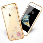 Apple iPhone 6s elegants „JLW“ Magnolia silikona TPU (apmales zeltā krāsā) dzidrs apvalks