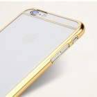 Apple iPhone 6S Rock Neon dzidrs (caurspīdīgs) zelta plastmasas apvalks