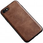 „X-Level“ Vintage Apple iPhone 7 (iPhone 8) brūns ādas apvalks
