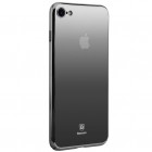 Apple iPhone 7 (iPhone 8) moderns Baseus Mirror Glass dzidrs melns spoguļa plastmasas apvalks