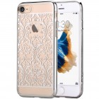 Apple iPhone 7 (iPhone 8) elegants Devia Crystal Baroque Swarovski dzidrs (caurspīdīgs) sudrabs plastmasas apvalks ar kristāliem