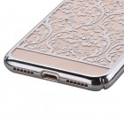 Apple iPhone 7 (iPhone 8) elegants Devia Crystal Baroque Swarovski dzidrs (caurspīdīgs) sudrabs plastmasas apvalks ar kristāliem