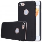 Apple iPhone 7 (iPhone 8) Nillkin Frosted Shield melns plastmasas apvalks