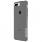 Apple iPhone 7 Plus (iPhone 8 Plus) Nillkin Nature dzidrs (caurspīdīgs) silikona pelēks apvalks