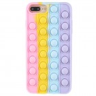Apple iPhone 6 Plus (6s Plus, 7 Plus, 8 Plus) „Popit“ Bubble rozs mīksta silikona (TPU) apvalks