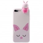Apple iPhone 7 Plus (iPhone 8 Plus) „Squezy“ Rabbit cieta silikona (TPU) rozs apvalks