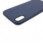 Apple iPhone X (iPhone Xs) cieta silikona (TPU) tumši zils apvalks