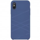 Apple iPhone X (iPhone Xs) Nillkin Flex zils cieta silikona apvalks