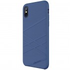 Apple iPhone X (iPhone Xs) Nillkin Flex zils cieta silikona apvalks