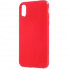 Apple iPhone X (iPhone Xs) cieta silikona (TPU) sarkans apvalks