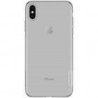 Apple iPhone Xs Max Nillkin Nature pelēks (caurspīdīgs) silikona planākais apvalks