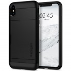 Apple iPhone Xs Max „Spigen“ Slim Armor CS melns silikons apvalks