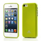 Apple iPhone 5C Mercury Color zaļš cieta silikona (TPU) futrālis