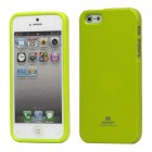 Apple iPhone 5, 5S Mercury Color zaļš cieta silikona (TPU) futrālis