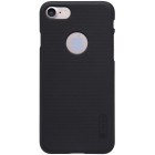 Apple iPhone 7 (iPhone 8) Nillkin Frosted Shield melns plastmasas apvalks