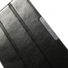 Asus Nexus 7 (2013) klasisks ādas vertikāli atvēramais melns futrālis