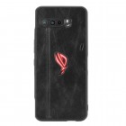 Asus Rog Phone 3 (ZS661KS) „Deluxe Leather“ melns ādas apvalks