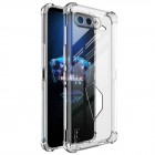 Asus Rog Phone 5 (5s) Imak pastiprinātas aizsardzības cieta silikona (TPU) dzidrs vāciņš + ekrāna aizsargplēve