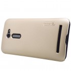 Asus Zenfone 2 5.0 (ZE500CL) Nillkin Frosted Shield zelta plastmasas apvalks + ekrāna aizsargplēve