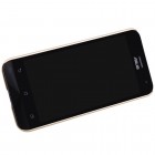 Asus Zenfone 2 5.0 (ZE500CL) Nillkin Frosted Shield zelta plastmasas apvalks + ekrāna aizsargplēve