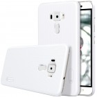 Asus Zenfone 3 5.5 (ZE552KL) Nillkin Frosted Shield balts plastmasas apvalks + ekrāna aizsargplēve