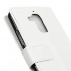Asus Zenfone 3 Max (ZC520TL) atvēramais ādas balts maciņš (maks)