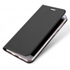 Asus Zenfone 4 Max (ZC554KL) „Dux Ducis“ Skin sērijas melns ādas atvērams maciņš